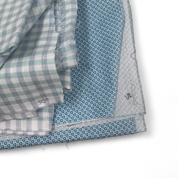 Colorful Patterned Fabric Bundle 9 pieces cotton gingham sewing - Picture 5 of 6